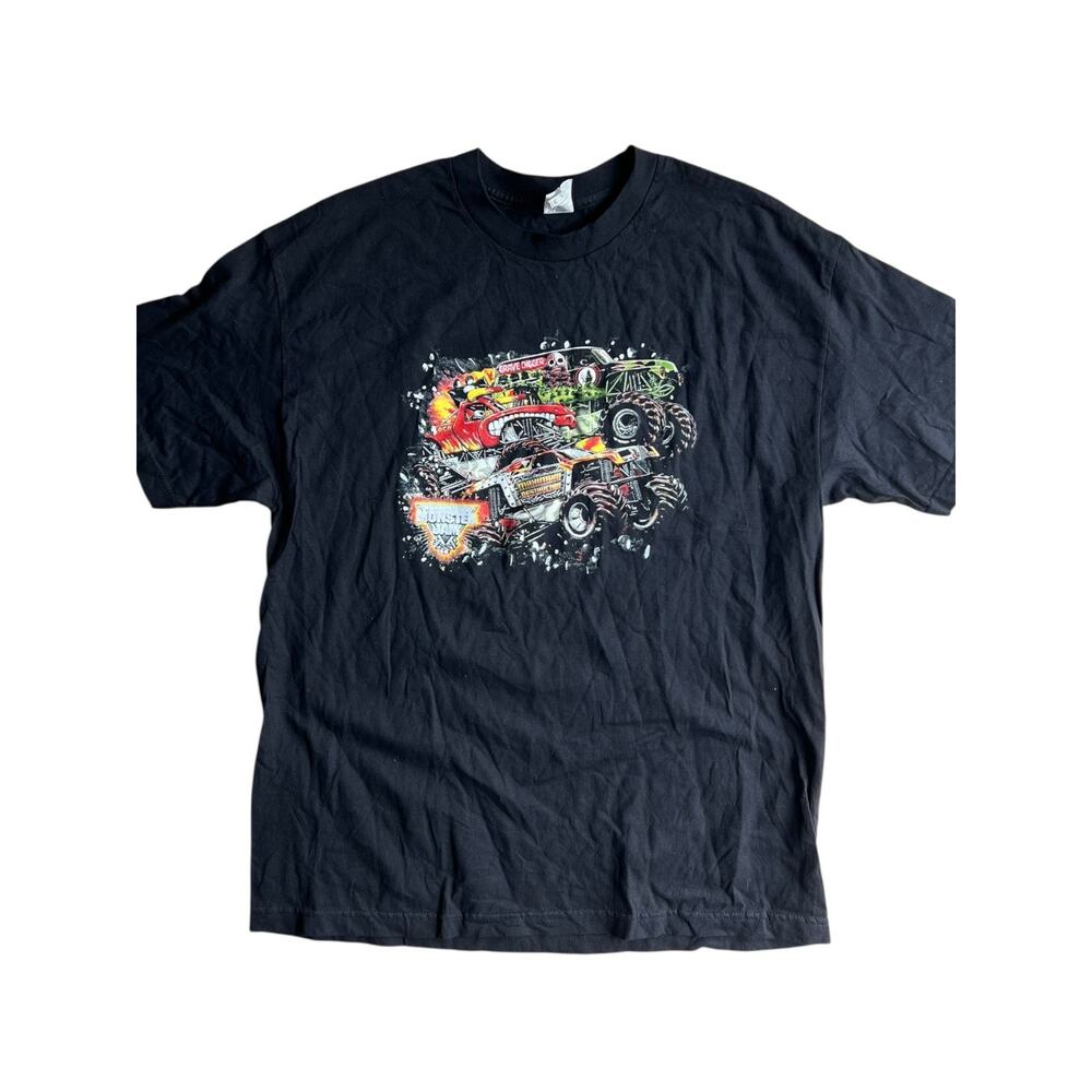 Men's T-Shirt Monster Jam World XV Final March 2014 Black Size XL